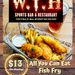 Fish Fry Wednesday's!!!  All You Ca Eat $10.00 