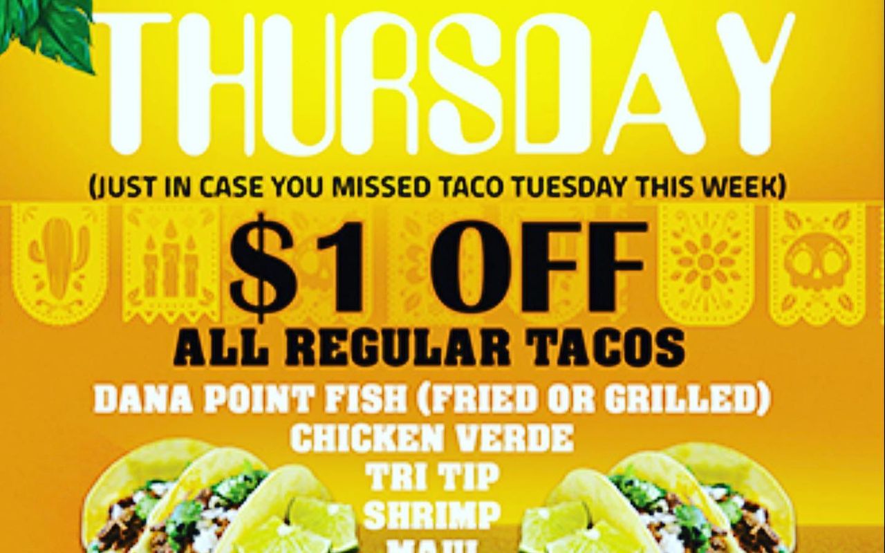 Taco Thursday Specials!!!  